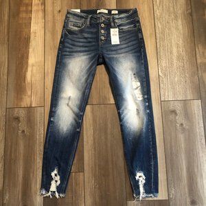 Kancan Signature Low Rise Ankle Skinny Jeans Size 26 New With Tags